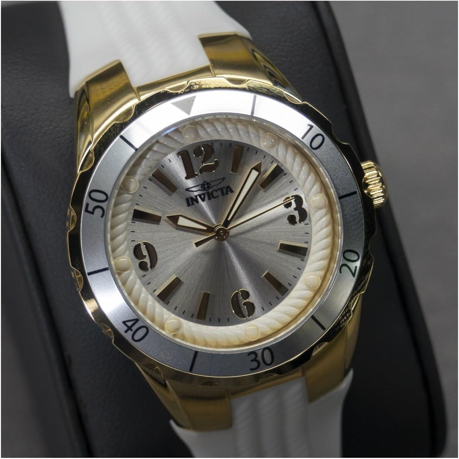 Invicta Angel White Dial White Polyurethane Ladies Watch 17484 17484