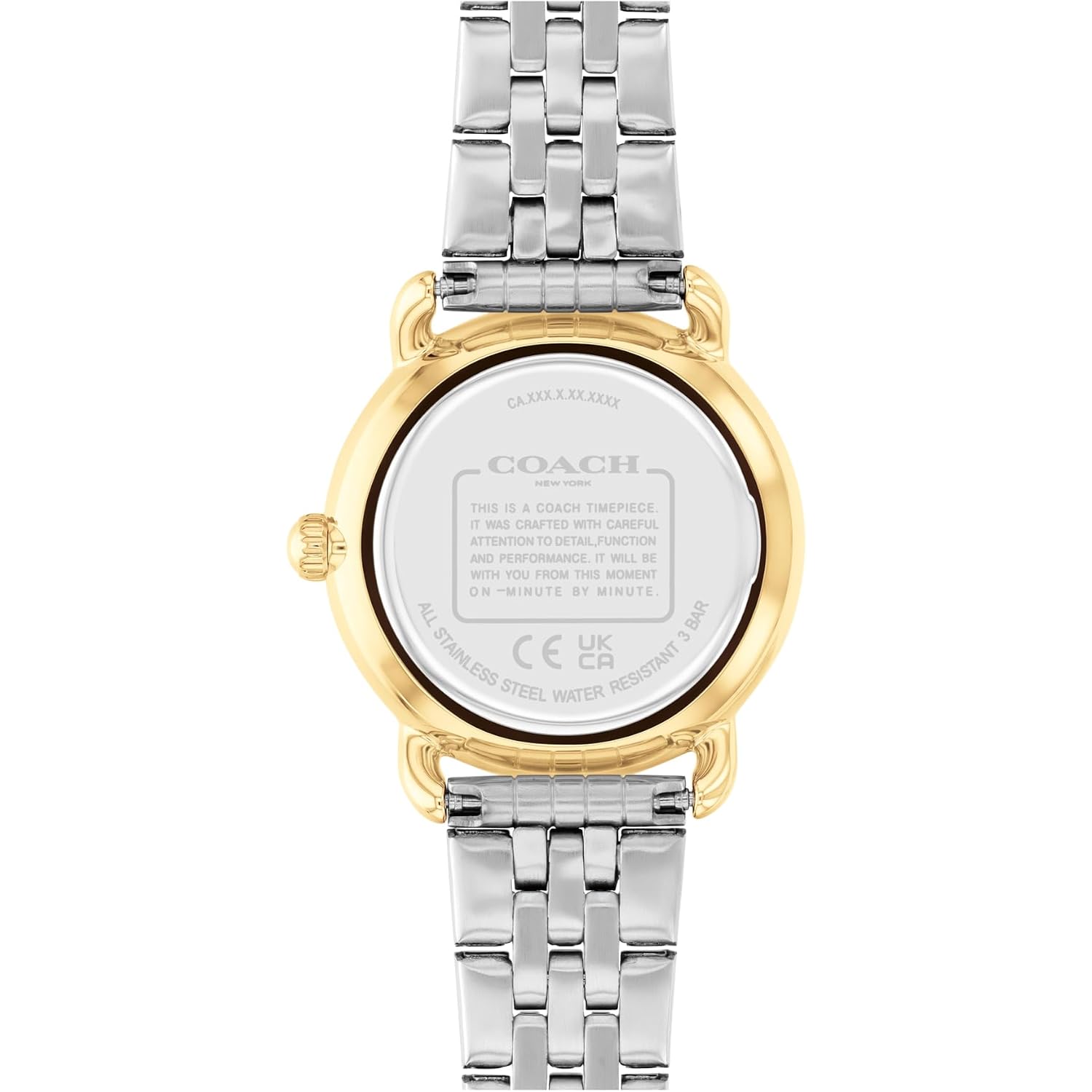 Coach Elliot Women’S Quartz Watch – Two-Tone Link Bracelet – 2-Hand Analog Movement - Iconic Style - Gift For Her - 28Mm