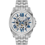 Bulova Men'S Classic Sutton 3-Hand 21-Jewel Automatic Watch, 42 Hour Power Reserve, Skeleton Dial, Luminous Hands, 100M Water Resistant, 43Mm