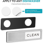 Dishwasher Magnet Clean Dirty Sign, Strong Magnet Non-Scratch Clean Dirty Magnet For Dishwasher, Easy To Read & Slide