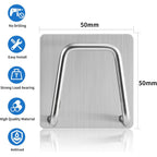 Luckyiren 2-Pack Stainless Steel Sponge Holder For Kitchen Sink - Rustproof Brushed Sus304 Sponge Caddy Organizer, Wall/Surface Mount, Drainage Design, Clutter-Free Storage