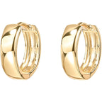 PAVOI 14K Gold Plated 925 Sterling Silver Post Huggie Earrings - Small Hoop Earrings for Women