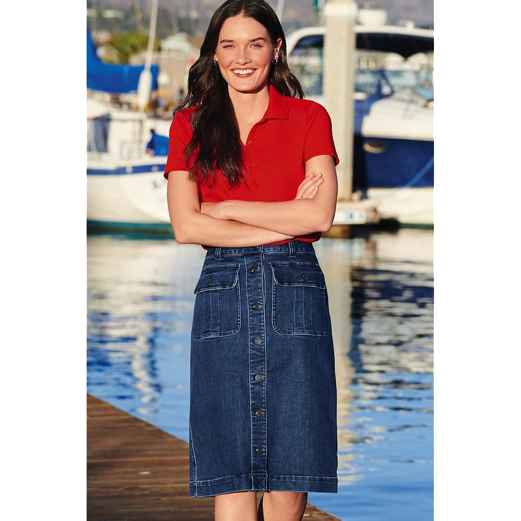 Lands' End Women's American-Grown Supima Cotton Polo Shirt
