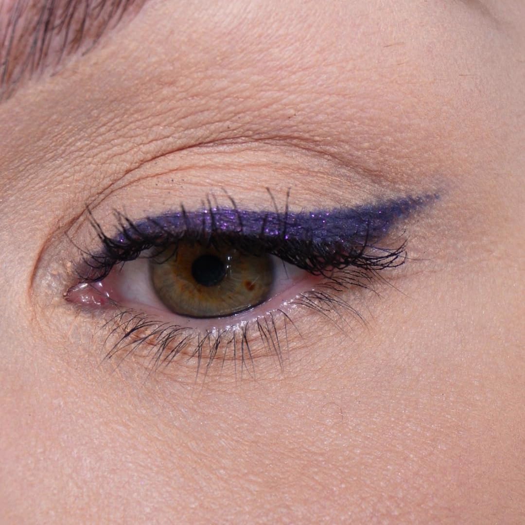 Sandstone Scandinavia Hypoallergenic Waterproof Eyeliner Pencil (Purple) | Metallic, Smudge-Proof Eye Liner For Sensitive Eyes