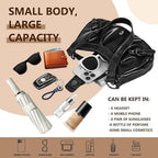 Y2K Trendy Purse For Women, Leather Buckle Punk Hobo Clutch Purses Bags For Ladies Top Handle Shoulder Bag