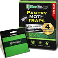 Maxguard Pantry Moth Traps (4 Traps Trial Pack) Extra Strength Pheromones | Non-Toxic Sticky Glue Trap For Food And Cupboard Moths In Your Kitchen | Trap And Kill Seed Grain Flour Meal Moths |