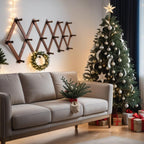 Hat Rack For Wall, Expandable Wall Hat Holder With 16 Hooks, 16 Inch Wooden Wall Hook For Baseball Caps,Cowboy, Bag,Hoodie(Brown)