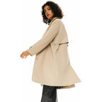 Orolay Women'S Single Breasted Trench Coat Mid Long Classic Lapel Windproof Slim Outerwear Coats