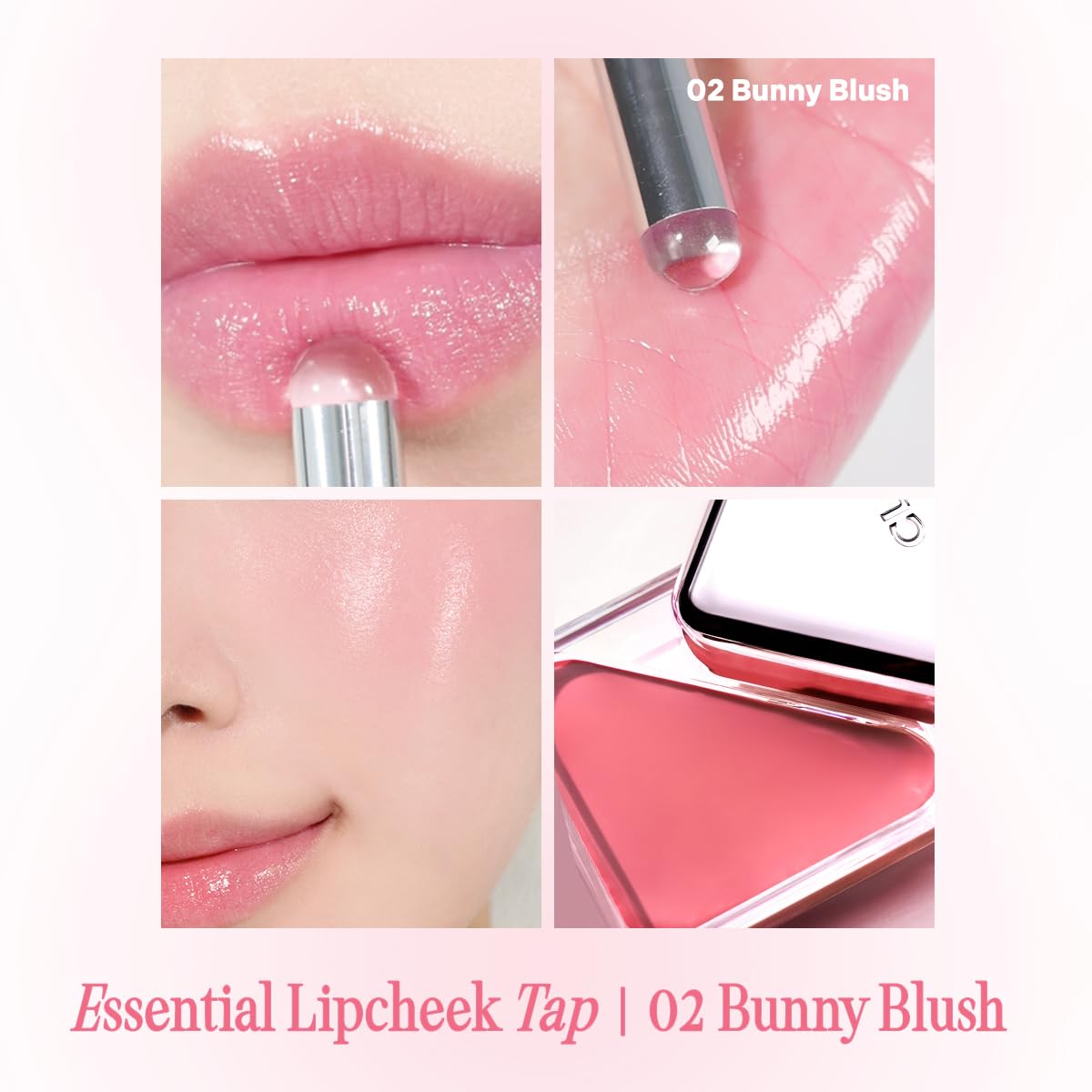 CLIO Essential Lip & Cheek Tap, Pocket Blush, Creamy & Blendable Color For Lips and Cheeks, Contour & Highlight Face, Buildable Dewy & Natural Glow Finish, Non-Greasy, Travel-Sized (05 CHERRY SHOWER)