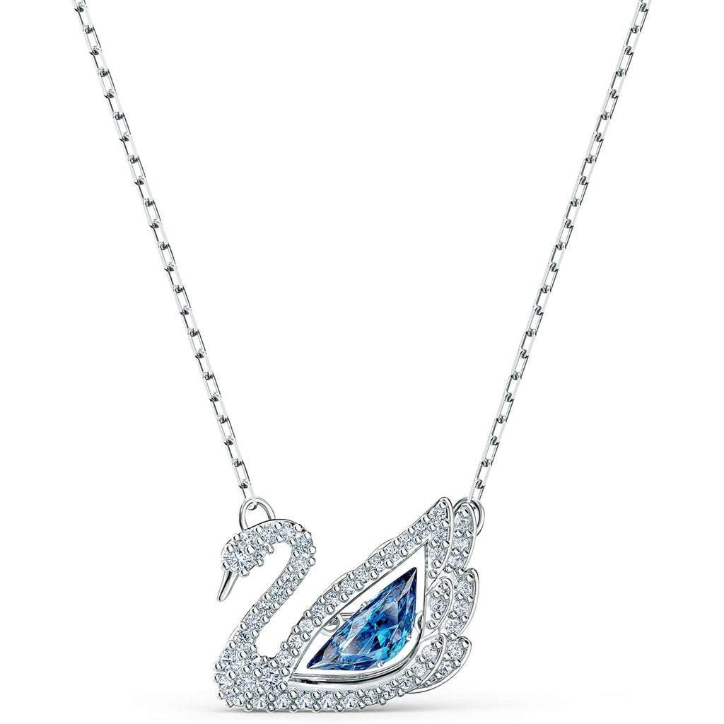 Swarovski Dancing Swan Necklace Jewelry Collection, Rhodium Finish