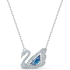 Swarovski Dancing Swan Necklace Jewelry Collection, Rhodium Finish