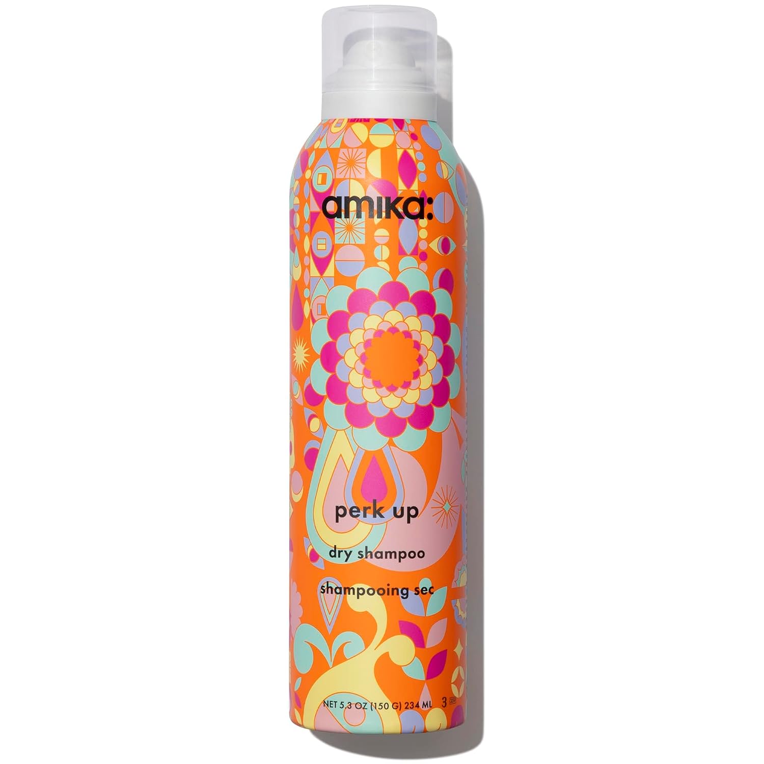 Amika Perk Up Talc-Free Dry Shampoo | Refreshes Roots With A Voluminous ‘Oomph’ Between Washes, No White Residue, Absorbs Oil + Reduces Odor, For All Hair Types