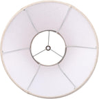 Beige Bell Lamp Shade Set Of 2, 6"Top X 13"Bottom X 9.3"High, Replacement Medium Lamp Shade For Table Lamp And Floor Lamp, Fabric Natural Linen, Assembly Required