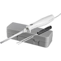 Hamilton Beach Electric Knife Set for Carving Meats, Poultry, Bread, Crafting Foam & More, Reciprocating Serrated Stainless Steel Blades, Ergonomic Design Storage Case + Fork Included, 5 Foot Cord