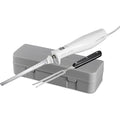 Hamilton Beach Electric Knife Set For Carving Meats, Poultry, Bread, Crafting Foam & More, Reciprocating Serrated Stainless Steel Blades, Ergonomic Design Storage Case + Fork Included, 5 Foot Cord