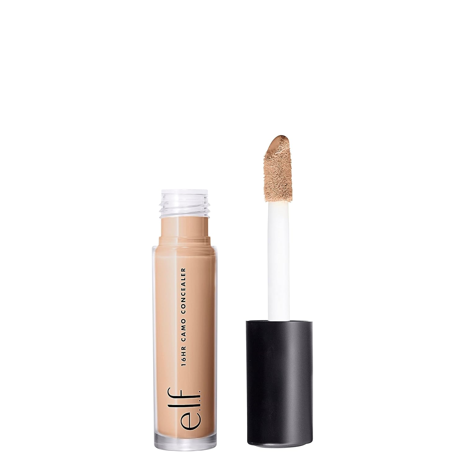 e.l.f. 16HR Camo Concealer, Full Coverage, Matte Finish Under-Eye & Blemish Corrector, Hydrating Formula, 16-Hour Crease-Resistant Wear, Light Beige