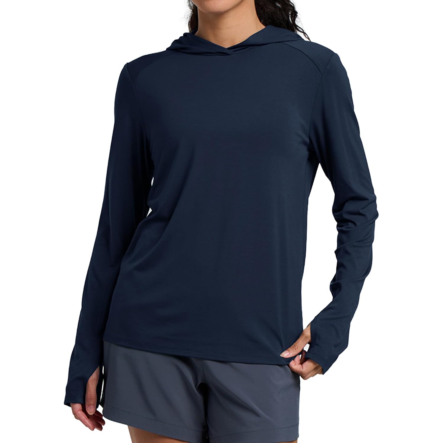 Free Fly Women'S Shade Hoodie Ii - Upf 50+ Sun Protection Clothing Women’S Sun Shirt, Bamboo Viscose Hooded Shirt For Women