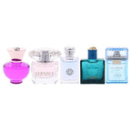 Versace Perfume Collection - Eros, Bright Crystal, Dylan Blue & More 5 Piece Set