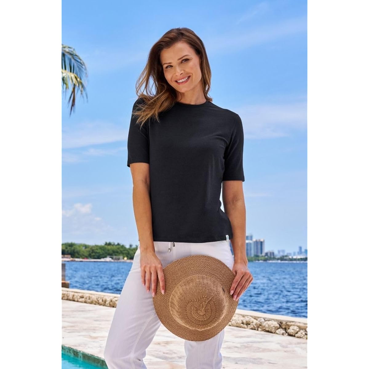 Women'S Short Sleeve T-Shirt - Upf 50+ Sun Protection - Morada
