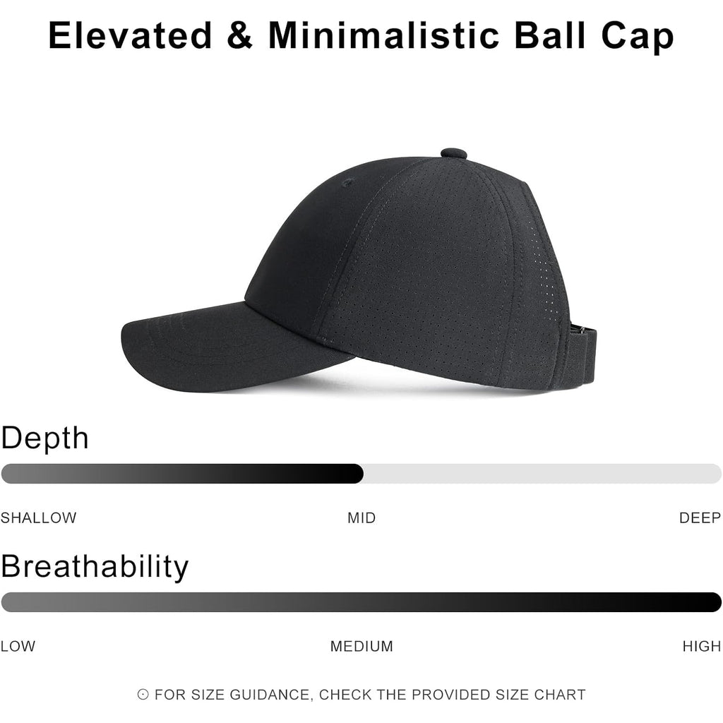 Women Ponytail Baseball Cap Outdoor Girls Messy Bun Hat for Daily Wear Cooling for Running Golf Sports Black