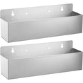 2 Pcs 15 Inch Single Speed Rail Stainless Steel Liquor Bottle Holder Wall Mounted Spray Bottle Rack Drink Rail Shelf For Bars, Restaurants