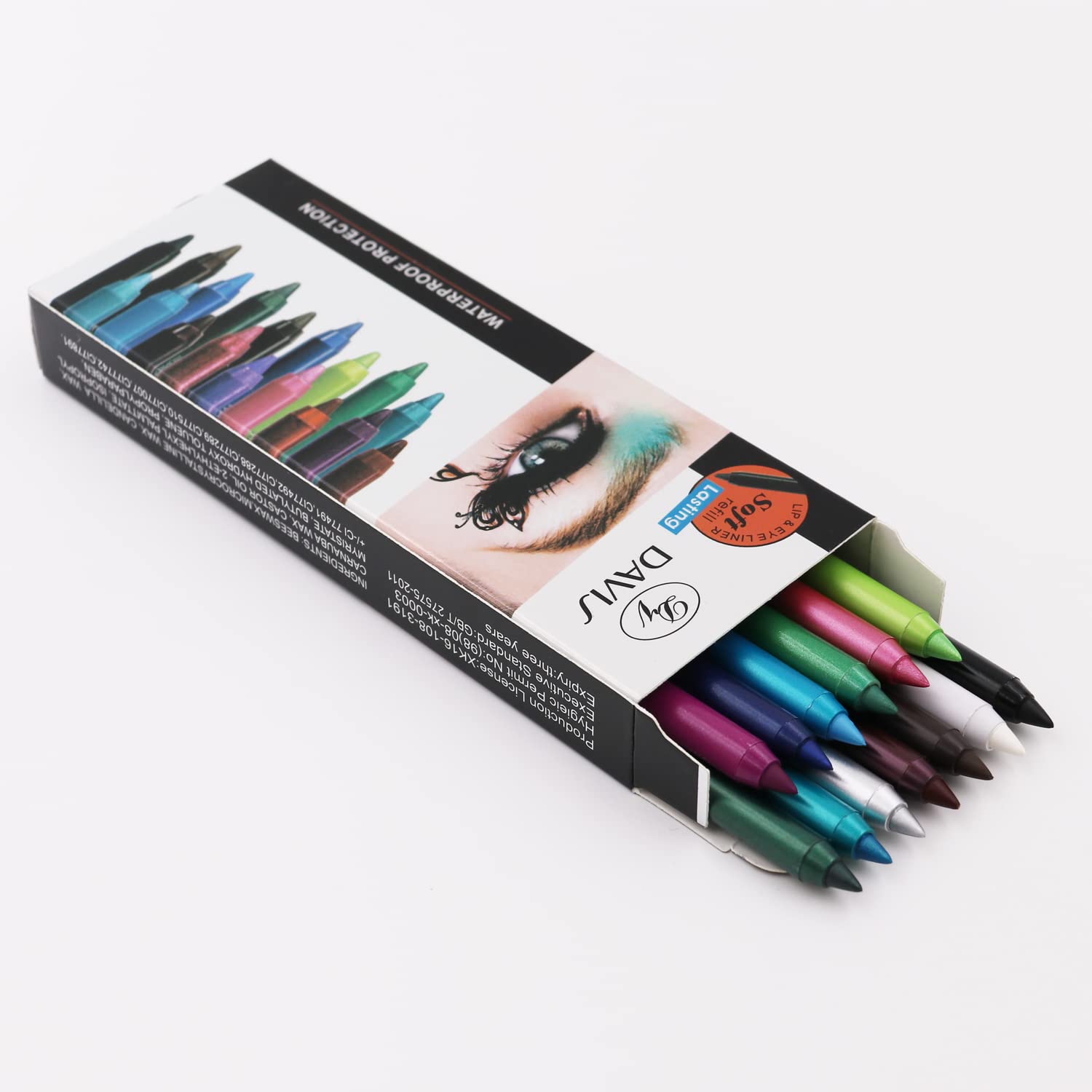 13 Colors Eyeliner Pencil Colorful Eye Shadow Pencil Eyebrow Pen Glitter Matte For Women Eye&Lip Liner Professional Eye Makeup