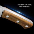 Meat Bone Cleaver Knife For Meat Cutting, Handmade Heavy Duty Butcher Axes, Hand Forged Full Tang Chopper For Home Kitchen Outdoor Bbq Camping Birthday Christmas Mother Father Gifts Idea Men
