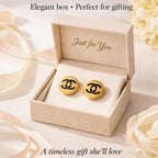 18Gold Luxury Letter Earrings for Women & Best Friends | Elegant Gold Stud Earrings Accessories for Valentine's Day, Birthday Gifts & All Occasions