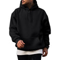 Jmierr Mens Fleece Lined Hoodie Pullover Drawstring Pocket Winter Warm | Cozy Fleece-Lined Pullover, Adjustable Drawstring Hood, Kangaroo Pocket, Regular Fit, 65/35 Poly-Cotton, Easy Wash