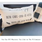Thmyo 4-Pack 100% Cotton Lumbar Comfortable Solid Decorative Throw Pillow Case Rectangle Cushion Cover Diy Throw Pillowcase For Sofa Bed(Only Covers,Not Pillow Shams)(12X20Inch/30X50Cm,White)