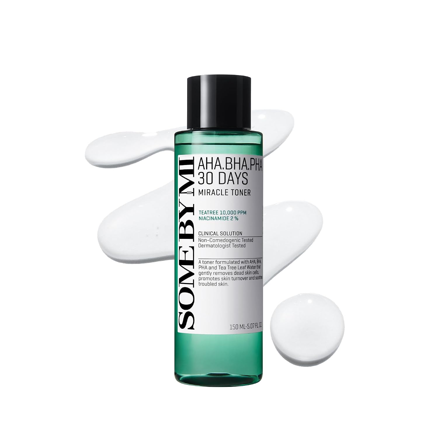 Some By Mi Aha Bha Pha 30 Days Miracle Toner – 5.07Oz, 150Ml – Korean Salicylic Acid Exfoliating Face Toner For All Skin Types – Daily Pore Care & Oil Control With 2% Niacinamide – Korean Skin Care