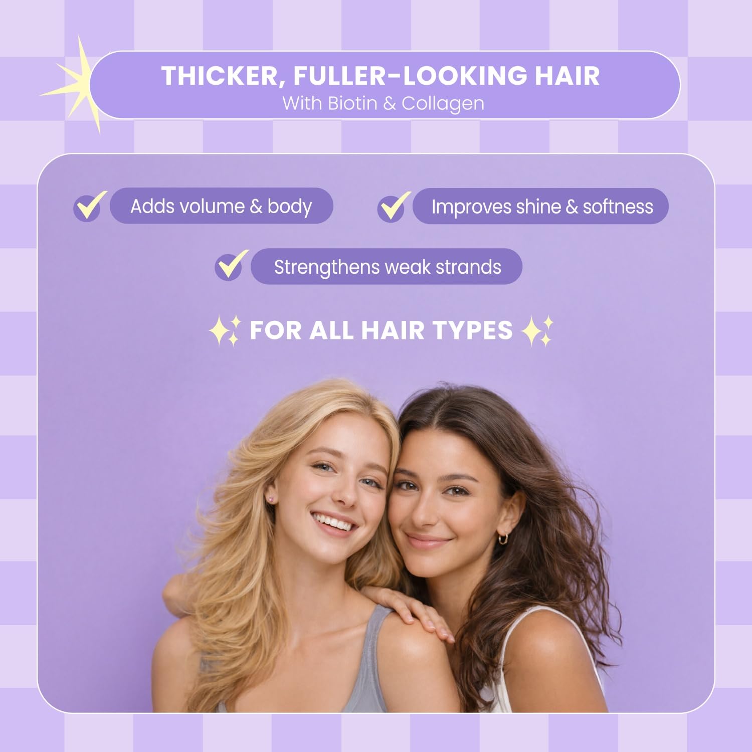 Luseta Biotin & Collagen Shampoo And Conditioner Set For Thinning Hair – Thickening & Strengthening With Argan Oil - Adds Volume, Shine & Manageability Sulfate Free, Paraben Free -16.9 Fl Oz (2 Pack)