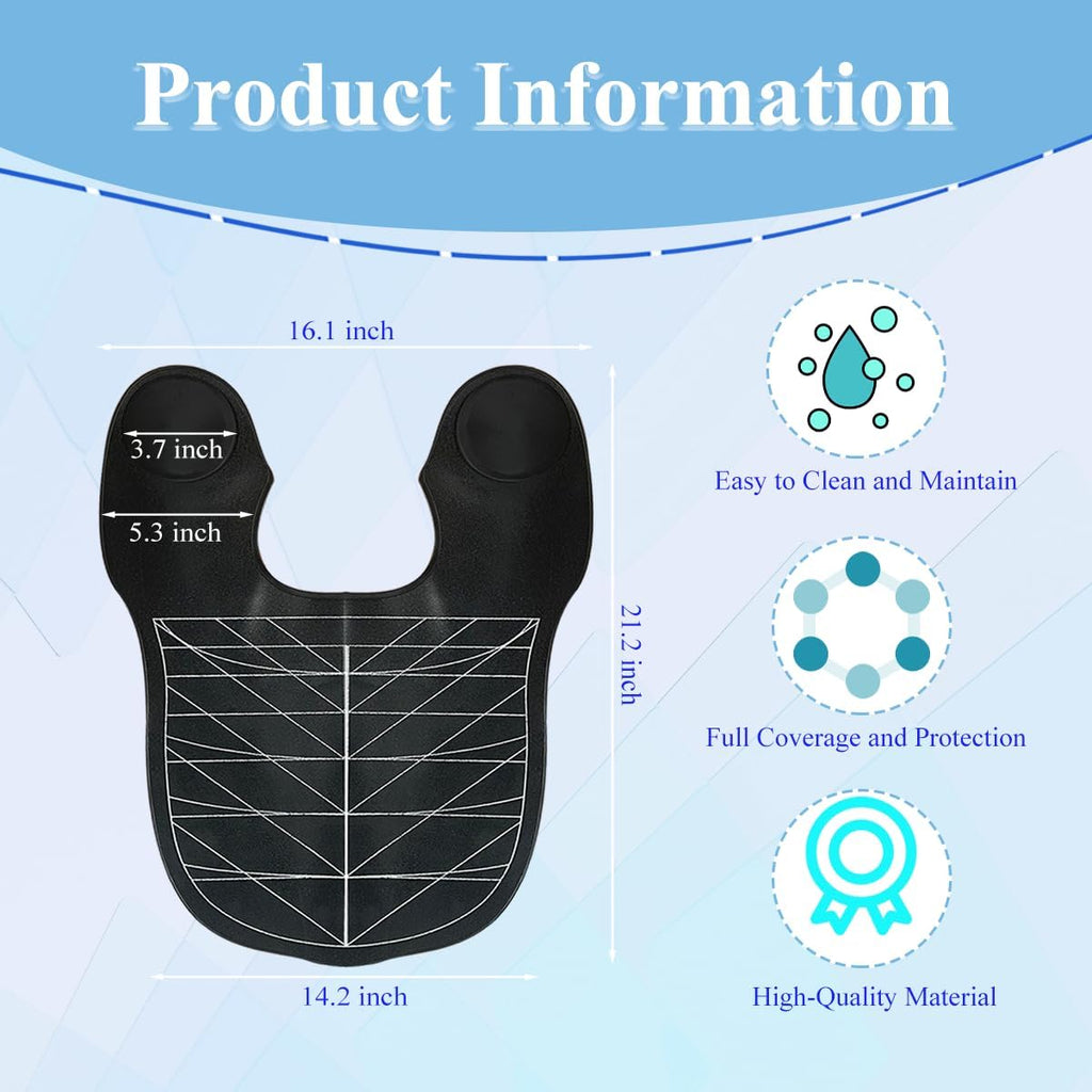 Silicone Hair Cutting Guide Shawl,Shoulder Silicone Mat For Hair Tools,Waterproof Silicone Hair Cut Cape For Professional Hair Stylists And Beginners,Large Haircutting Pads For Home And Salon Use