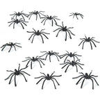 Happy Hippo Halloween Spider Web Decoration, 200 Sqare Feet & Plastic Spiders, Halloween Party Supplies, Spider Webs (Small, 200 Sq Feet) (8 Fake Spiders Included)