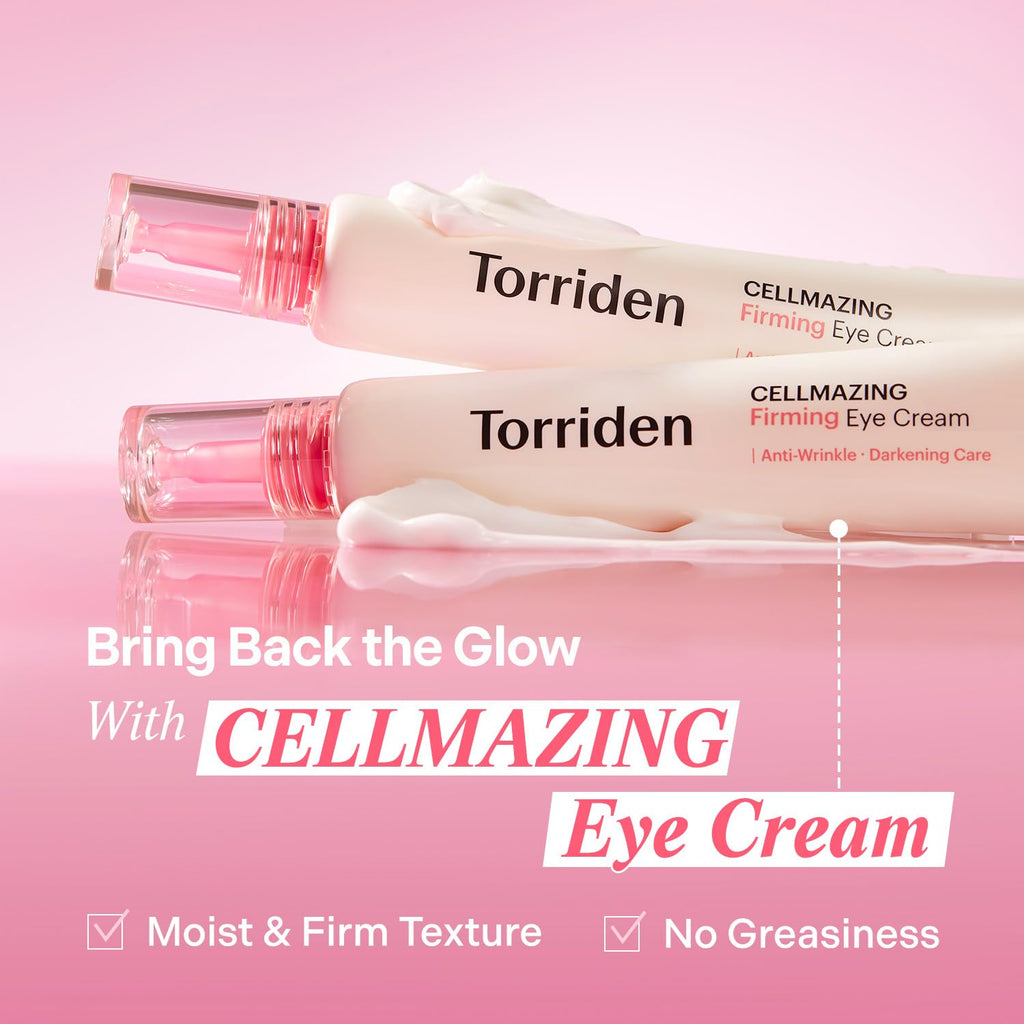 Torriden Cellmazing Collagen Firming Eye Cream 30Ml (1.01 Fl.Oz) | Wrinkle Improvement And Dark Circles Care | 5D Collagen Complex, 4R Pure Retinol | Korean Skincare Eye Cream
