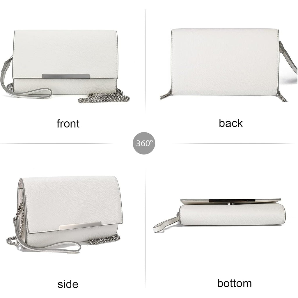 AFKOMST Versatile Clutch Purse for Women Wristlet Evening Bag and Small Summer Purse Crossbody for Formal Events or Daily Use | Vegan Leather, Fit Phone17 Pro Max, Passport