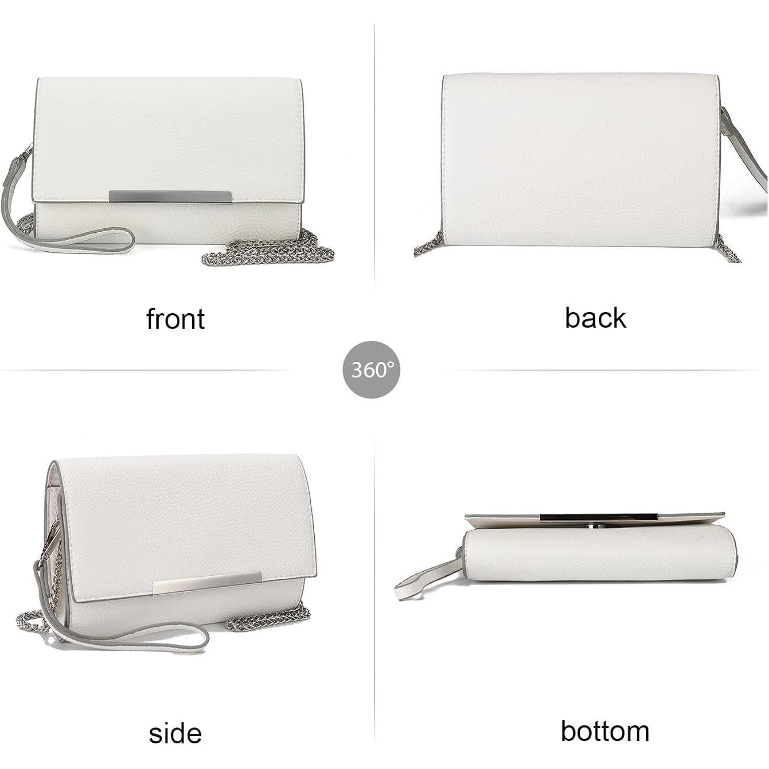 AFKOMST Versatile Clutch Purse for Women Wristlet Evening Bag and Small Summer Purse Crossbody for Formal Events or Daily Use | Vegan Leather, Fit Phone17 Pro Max, Passport