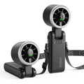 Diveblues Portable Handheld Turbo Fan | 3 In 1 Hand/Neck/Desk Fan, Up To 12 Working Hours, 5 Gear Wind, Battery Operated, Travel, Working, Outdoor Activities