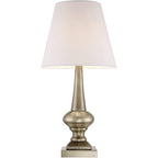 Larson 19" Small Table Lamps Set Of 2 Gold Touch Antique Brass Modern | Traditional Metal Bedroom Living Room House Bedside Nightstand Office Family Home White Bell Shade