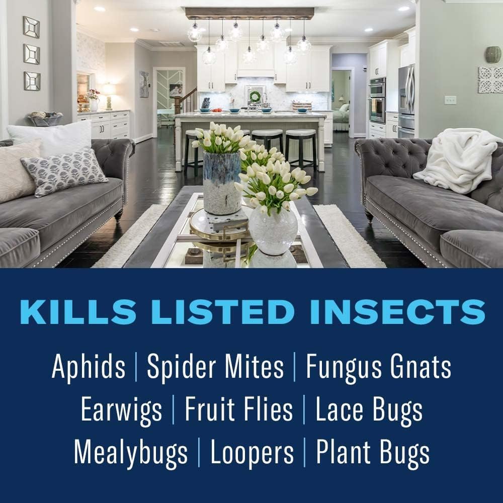 Bioadvanced Houseplant Insect And Mite Control Spray - Insecticide, Fungicide & Miticide - Ready-To-Use - Houseplant Insect Control - 24 Fl Oz Bottle