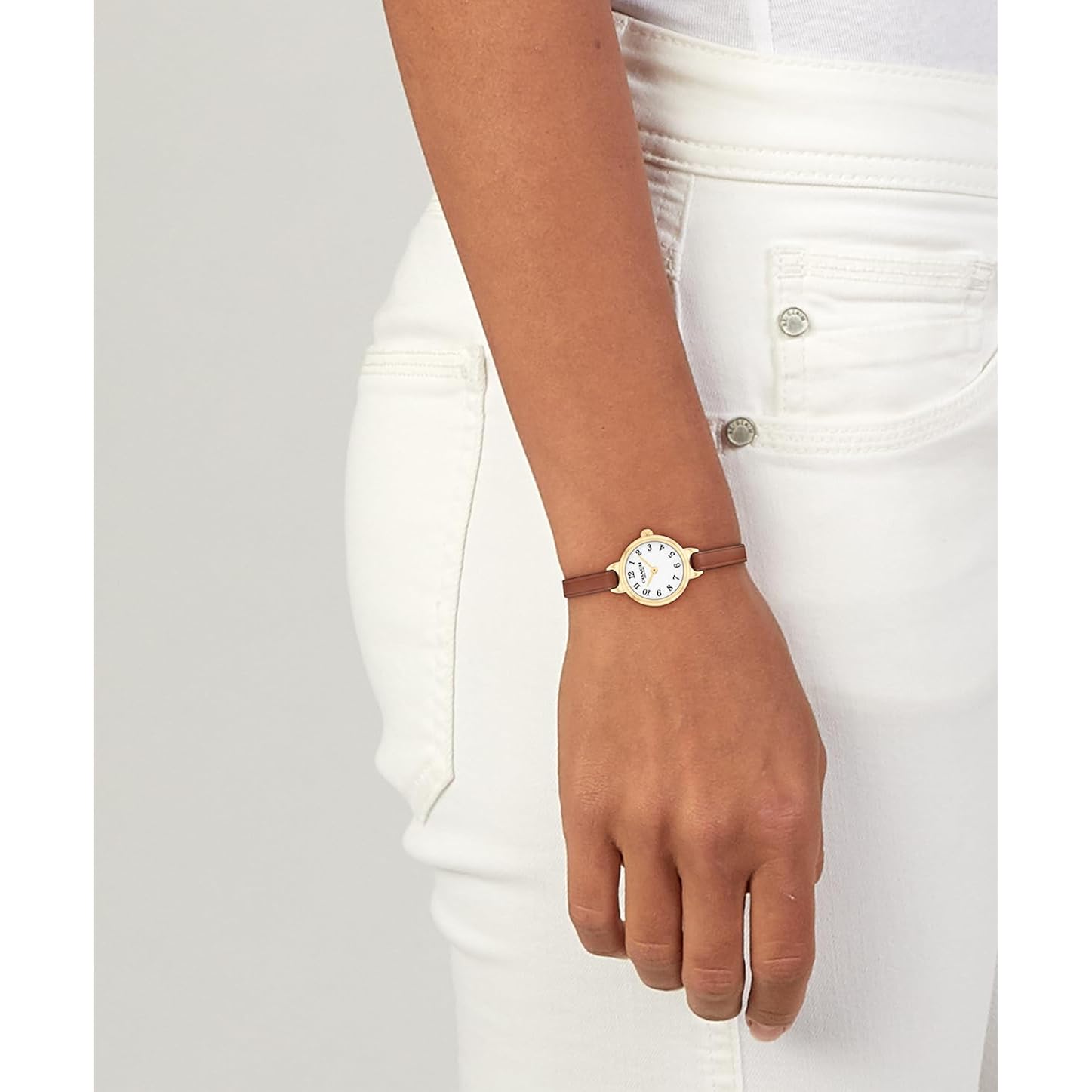 Coach Iris Women’S Quartz Watch - Leather Strap, Classic Round Dial With Numeral Markers - Classic, Versatile Timepiece - Gift For Her 22.5Mm