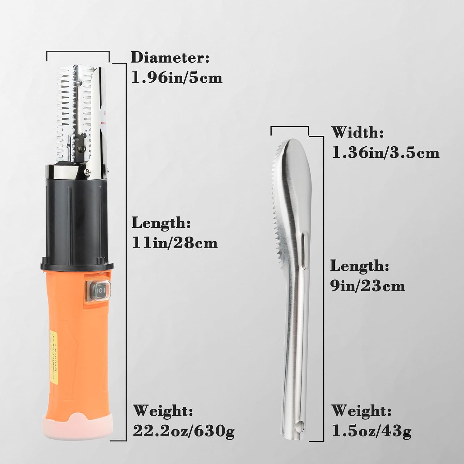 Cordless Electric Fish Scaler Tools,Built-In 12V Rechargeable Battery,2 Cutter Heads,Two-Way Rotated,Ipx7 Waterproof,Electric Fish Scaler Remover,Fish Scale Remover,Professional Fish Descaler Tool