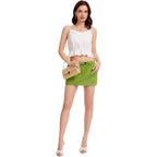Elegant Clutch Purse For Women Straw Clutch Formal Evening Bag For Wedding Party Dinner