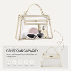 Telena Clear Bag For Stadium Events Pvc Transparent Crossbody Purse For Women With Adjustable Strap For Concerts Game Day