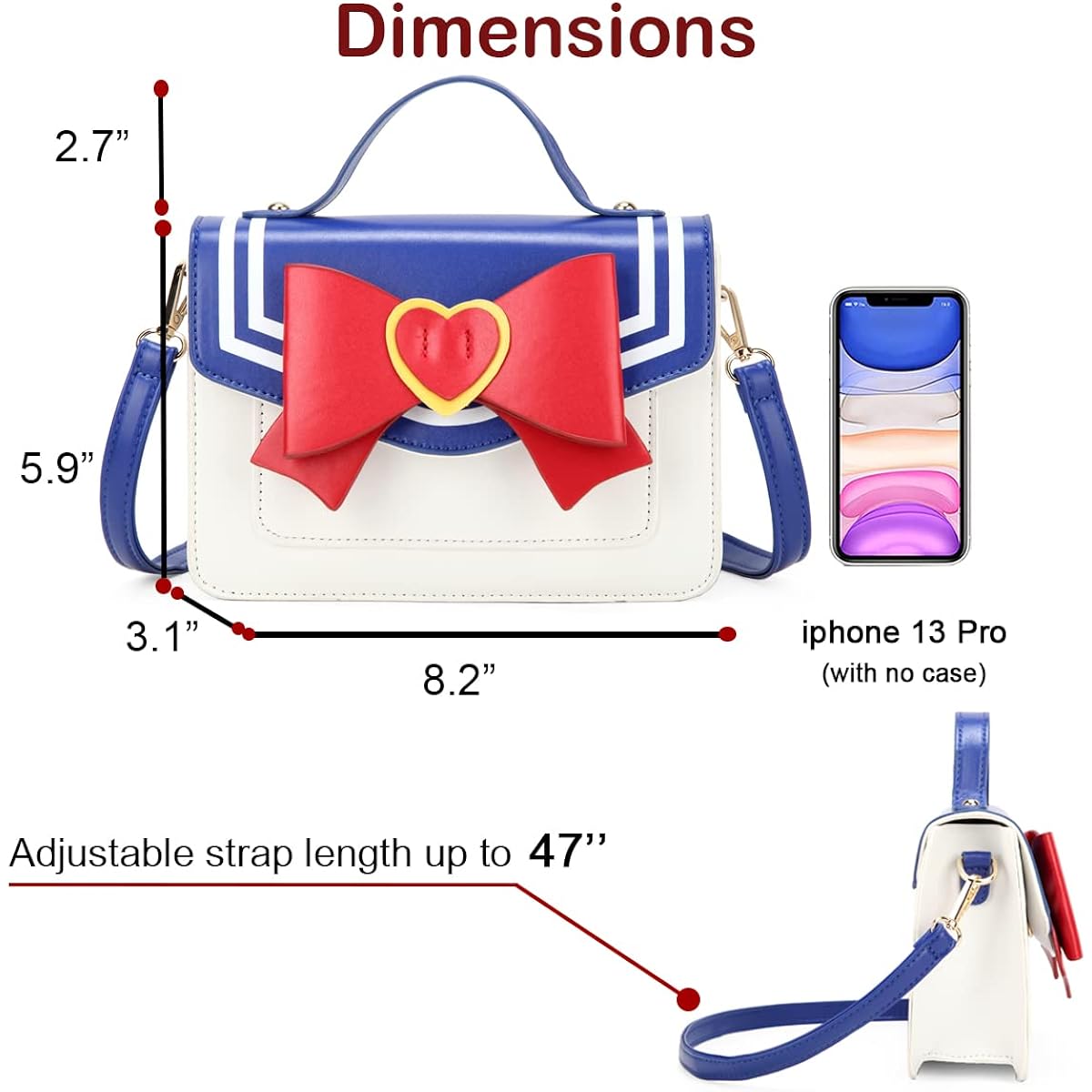 Kawaii Anime Cosplay Cute Purse Shoulder Crossbody Bag