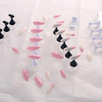 4-in-1 Black Nail Stand & Holder - Magnetic Tips, Beginner Acrylic Nail Art Kit, Salon Equipment & Decor