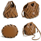 Vegan Leather Clutch Purses For Women Woven Small Crossbody Shoulder Bag Cute Top Handle Handbags Satchels 2026
