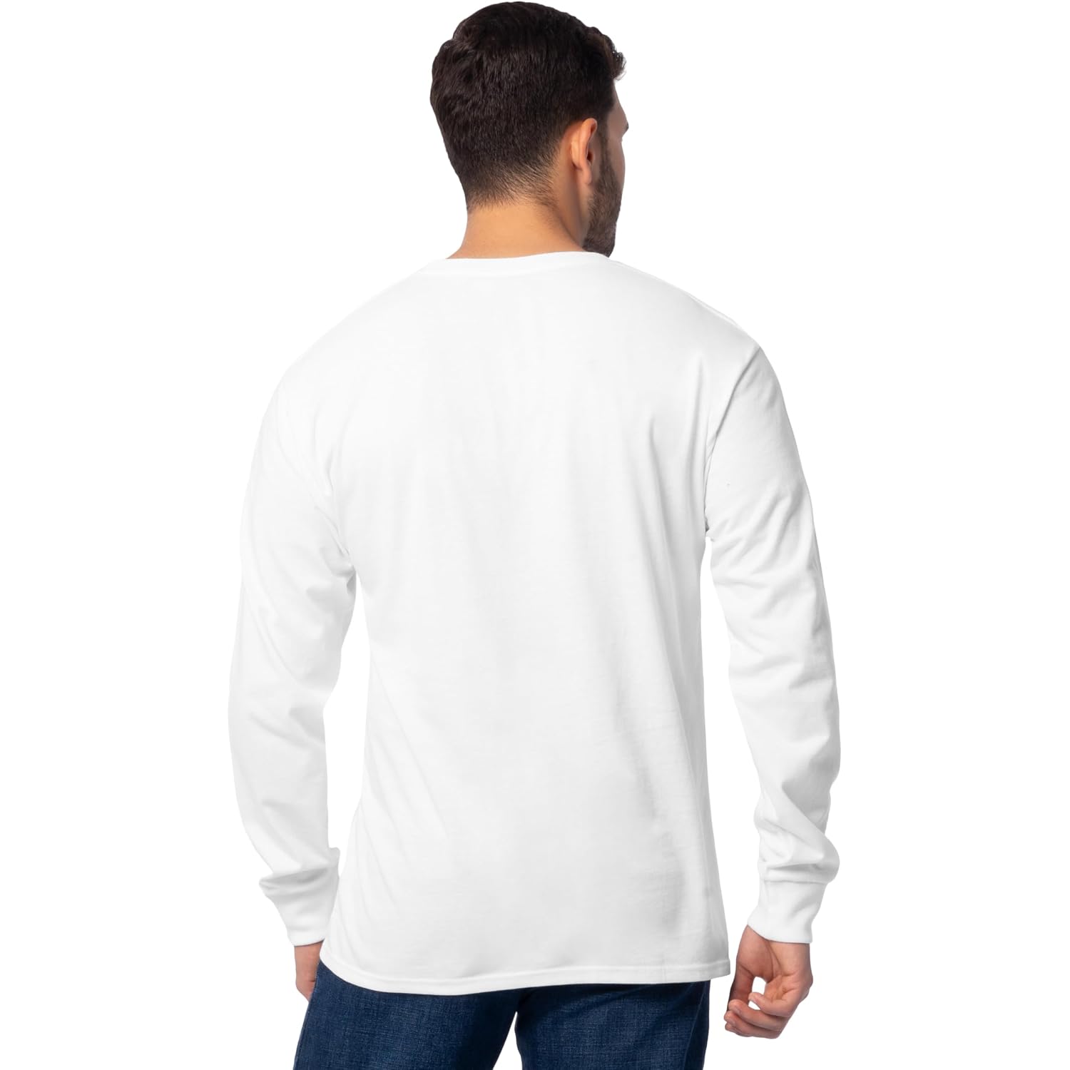 Fruit Of The Loom Men'S Eversoft Cotton Long Sleeve T-Shirts, 2 Pack