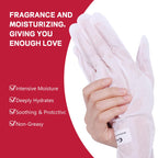 GUAN JING 72-Hour Moisture Lock Hand Mask Moisturizing Gloves with Shea Butter, 2 Pairs-Avocado Oil & Hyaluronic Acid – Deep Repair & Hydration for Dry, Cracked Hands