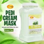 SPA REDI - Body and Foot Cream Mask, Green Tea, 128 Oz - Pedicure Massage for Tired Feet and Body, Hydrating, Fresh Skin - Infused with Hyaluronic Acid, Amino Acids, Panthenol, Comfrey Extract
